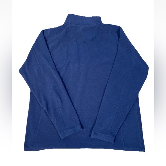 LL Bean Trail Fleece Quarter-zip Lightweight Men’s Size XL Tall In Navy Blue - Picture 4 of 4